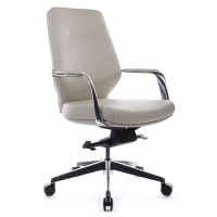 RV Design Alonzo-M В1711 (Светло-серая кожа) Кресло руководителя