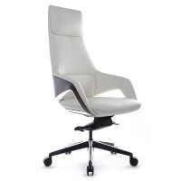RV Design Aura FK005-A (Белая кожа) Кресло руководителя