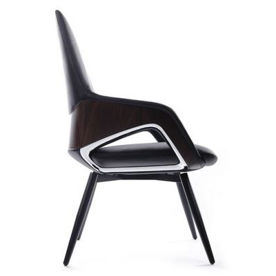 RV Design Aura-ST FK005-С (Черная кожа) Конференц-кресло