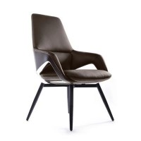 RV Design Aura-ST FK005-С (Темно-коричневая кожа) Конференц-кресло