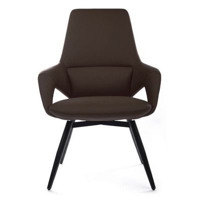 RV Design Aura-ST FK005-С (Темно-коричневая кожа) Конференц-кресло