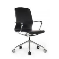 RV Design Bond FK007-B11-P (Черная экокожа) Кресло руководителя