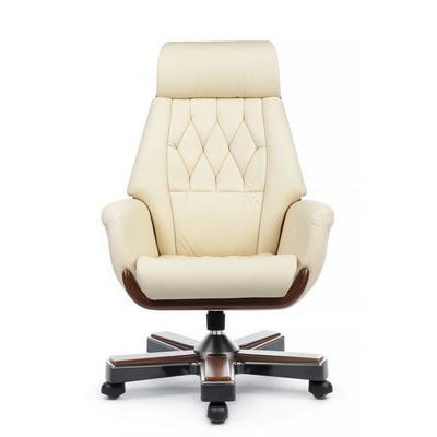 RV Design Byron YS1505A (Кремовая кожа) Кресло руководителя
