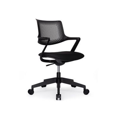 RV Design Dream B2202 (Черная ткань/Черный пластик) Офисное кресло