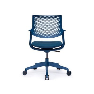 RV Design Dream B2202 (Темно-синяя ткань/Темно-синий пластик) Офисное кресло