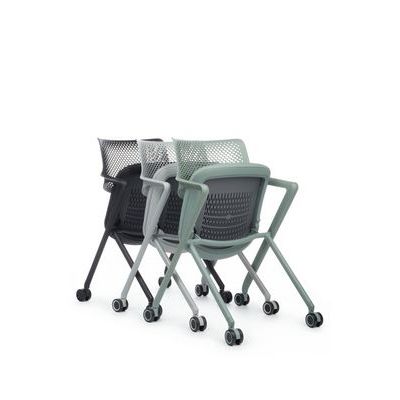 RV Design Dream-F D2202-2 (Зеленая ткань/Зеленый пластик) Конференц-кресло