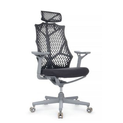 RV Design Ego A644 (Черная ткань/Черный пластик) Офисное кресло