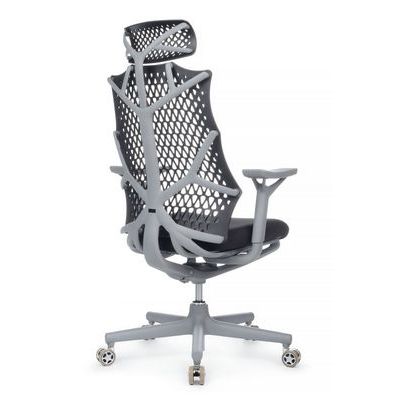 RV Design Ego A644 (Черная ткань/Черный пластик) Офисное кресло