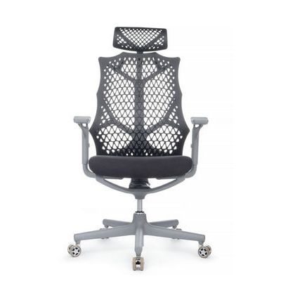 RV Design Ego A644 (Черная ткань/Черный пластик) Офисное кресло