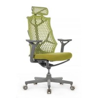 RV Design Ego A644 (Зеленая ткань/Зеленый пластик) Офисное кресло