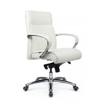 RV Design Gaston-M 9264 (Белая кожа) Кресло руководителя