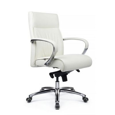 RV Design Gaston-M 9264 (Белая кожа) Кресло руководителя