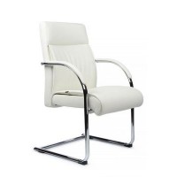 RV Design Gaston-SF 9364 (Белая кожа) Конференц-кресло
