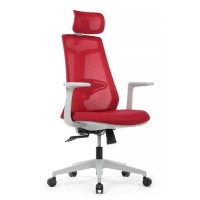 RV Design Gem 6230A-HS (Красная ткань/Красная сетка) Офисное кресло