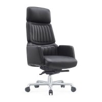 RV Design Lavoro A2411-1 (Черная кожа) Кресло руководителя