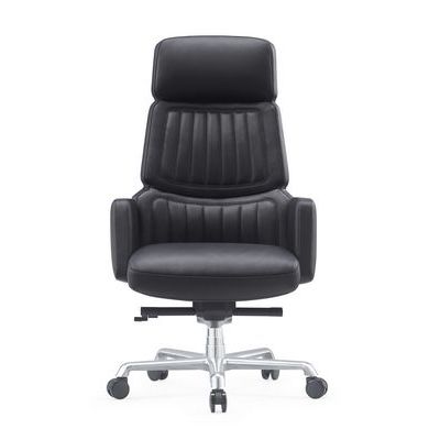 RV Design Lavoro A2411-1 (Черная кожа) Кресло руководителя