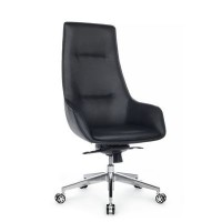 RV Design Magic A628-1 (Черная экокожа) Кресло руководителя