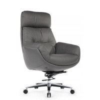 RV Design Marco LS-262A (Серая кожа) Кресло руководителя