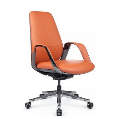 RV Design Napoli-M YZPN-YR021 (Оранжевая/Серая кожа) Кресло руководителя