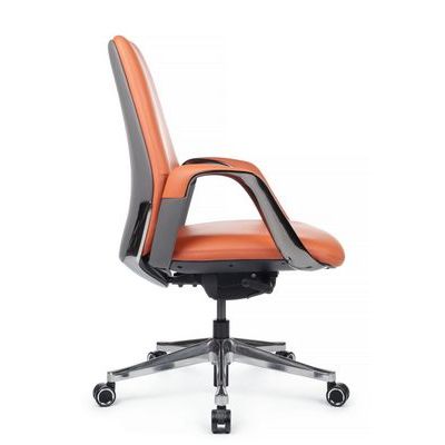 RV Design Napoli-M YZPN-YR021 (Оранжевая/Серая кожа) Кресло руководителя