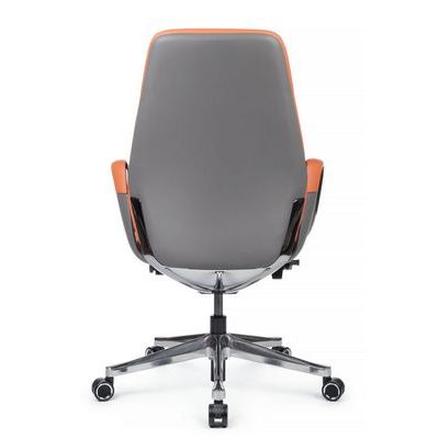 RV Design Napoli-M YZPN-YR021 (Оранжевая/Серая кожа) Кресло руководителя