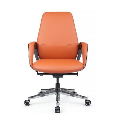 RV Design Napoli-M YZPN-YR021 (Оранжевая/Серая кожа) Кресло руководителя