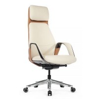 RV Design Napoli YZPN-YR020 (Бежевая/Кэмел кожа) Кресло руководителя