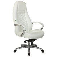 RV Design Orso F185 (Белая кожа) Кресло руководителя