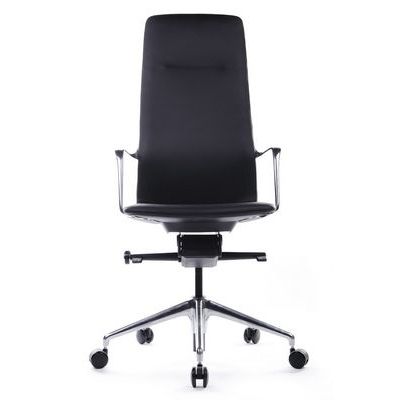 RV Design Plaza FK004-A13 (Черная кожа) Кресло руководителя