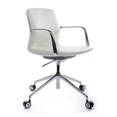 RV Design Plaza-M FK004-В12 (Белая кожа) Кресло руководителя