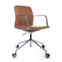 RV Design Plaza-M FK004-В12 (Светло-коричневая кожа) Кресло руководителя