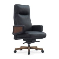 RV Design Rafael A2119 (Черная кожа) Кресло руководителя