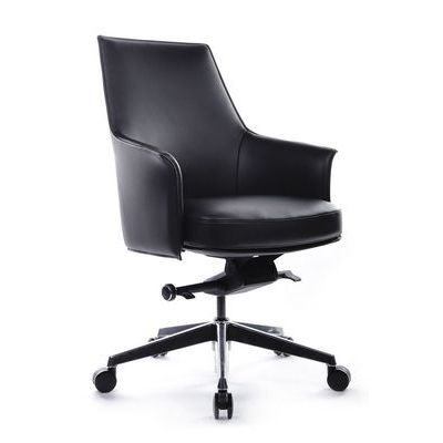 RV Design Rosso-M B1918 (Черная кожа) Кресло руководителя