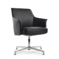 RV Design Rosso-ST C1918 (Черная кожа) Конференц-кресло