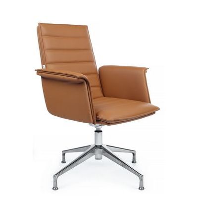 RV Design Rubens-ST C1819-2 (Светло-коричневая кожа) Конференц-кресло