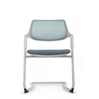 RV Design Scroll SF HY-813B (Голубая ткань/Серая сетка) Конференц-кресло