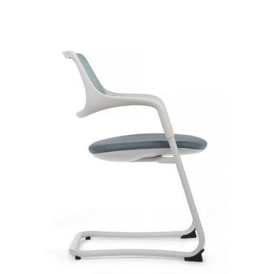 RV Design Scroll SF HY-813B (Голубая ткань/Серая сетка) Конференц-кресло