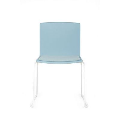 RV Design Simple X-19 (Голубая ткань/Белый каркас) Конференц-кресло