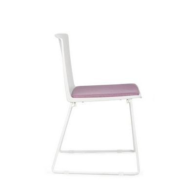 RV Design Simple X-19 (Розовая ткань/Белый каркас) Конференц-кресло