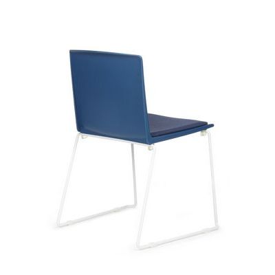 RV Design Simple X-19 (Темно-синяя ткань/Белый каркас) Конференц-кресло