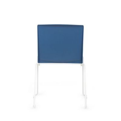 RV Design Simple X-19 (Темно-синяя ткань/Белый каркас) Конференц-кресло