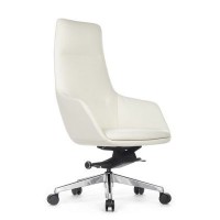 RV Design Soul A1908 (Белая кожа) Кресло руководителя
