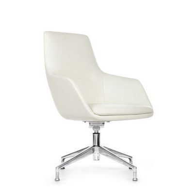 RV Design Soul-ST С1908 (Белая кожа) Конференц-кресло