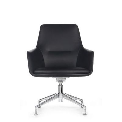 RV Design Soul-ST С1908 (Черная кожа) Конференц-кресло