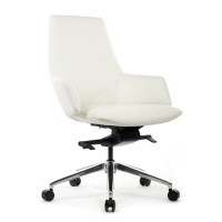 RV Design Spell-M В1719 (Белая кожа) Кресло руководителя
