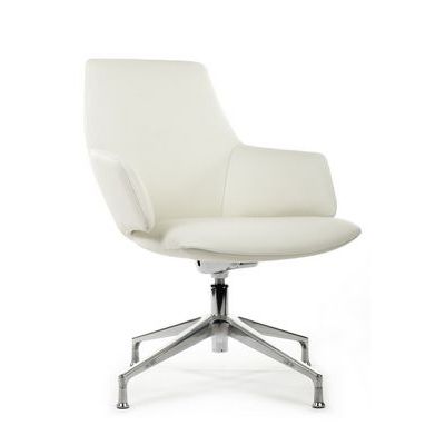 RV Design Spell-ST С1719 (Белая кожа) Конференц-кресло