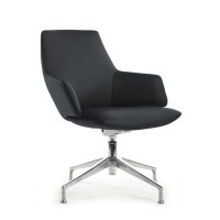 RV Design Spell-ST С1719 (Черная кожа) Конференц-кресло