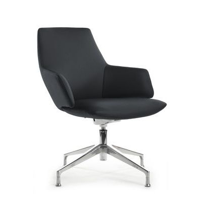 RV Design Spell-ST С1719 (Черная кожа) Конференц-кресло
