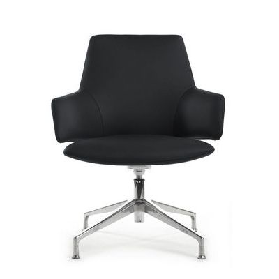 RV Design Spell-ST С1719 (Черная кожа) Конференц-кресло