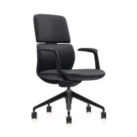 RV Design Venetto-M FK013-B12 (Черная кожа) Кресло руководителя